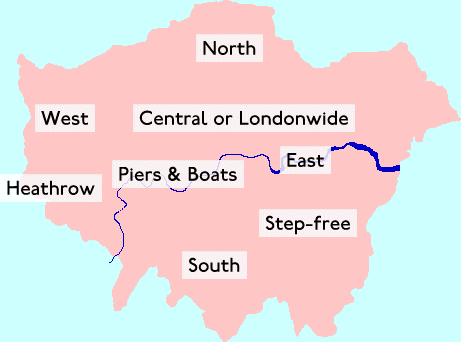 Rough map of London